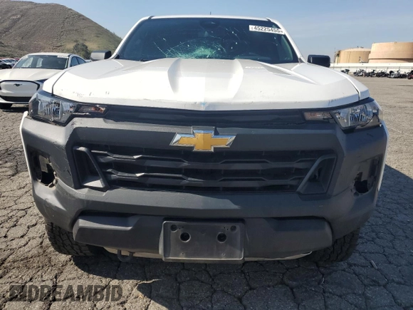 2023 Chevrolet Colorado 4WD Work Truck with VIN 1GCGTBEC9P1197906, listed as a Copart auction lot 45225455 with 45,087 mi miles and Salvage title. Bid and sale history available at DreamBid. Image 5.