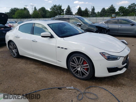 2019 Maserati Ghibli S Q4 GranLusso with VIN ZAM57YTL4K1312711, listed as a Copart auction lot 63291414 with 24,467 mi miles and Salvage Title. Bid and sale history available at carsss.com. Image 4.