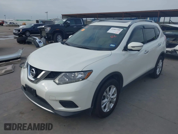 2016 Nissan Rogue SL with VIN 5N1AT2MT2GC734493, listed as a IAAI auction lot 41883309 with 71,734 mi miles. Bid and sale history available at carsss.com. Image 2.