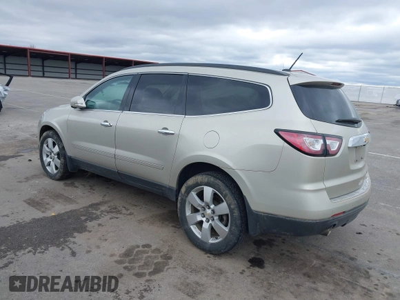 2015 Chevrolet Traverse LTZ z VIN 1GNKRJKD6FJ237851, wystawiony jako IAAI lot #41847524 z przebiegiem 84 809 mil mil oraz . Historia ofert i sprzedaży dostępna na DreamBid. Obrazek 3.