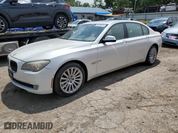 2009 BMW 7 Series 750Li with VIN WBAKB83599CY58147, listed as a Copart auction lot 59238475 with 124,336 mi miles and Salvage title. Bid and sale history available at DreamBid. Image 1.