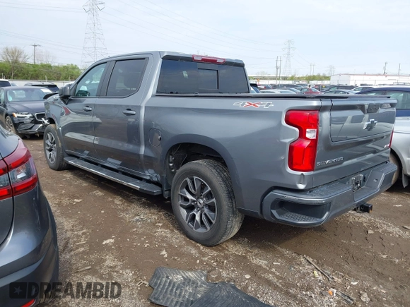 2021 Chevrolet Silverado 1500 RST with VIN 3GCUYEET9MG373386, listed as a IAAI auction lot 41974575 with 78,861 mi miles and . Bid and sale history available at DreamBid. Image 3.