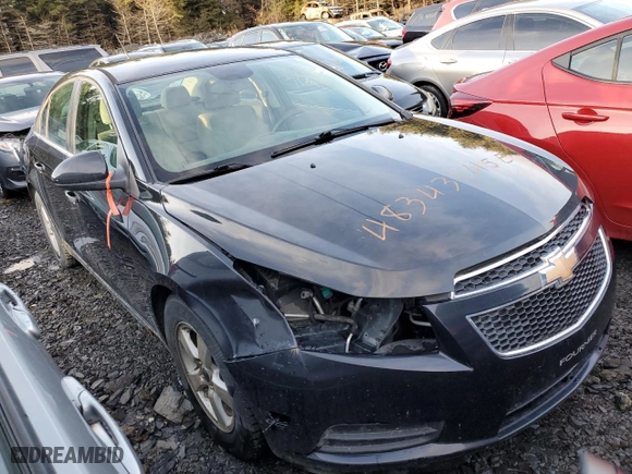 2012 Chevrolet Cruze LT w/2LT with VIN 1G1PG5SC2C7375357, listed as a Copart auction lot 48343145 with 129,611 mi miles and Salvage Title. Bid and sale history available at carsss.com. Image 4.