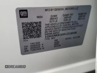 2024 GMC Acadia FWD Elevation z VIN 1GKENKKS6RJ218506, wystawiony jako Copart lot #79027344 z przebiegiem 2260 mil mil oraz Szkody całkowita. Historia ofert i sprzedaży dostępna na DreamBid. Obrazek 15.