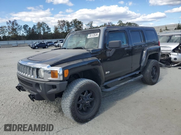 2007 Hummer H3 SUV with VIN 5GTDN13E678152563, listed as a Copart auction lot 76112534 with 228,453 mi miles and Salvage Title. Bid and sale history available at DreamBid. Image 1.