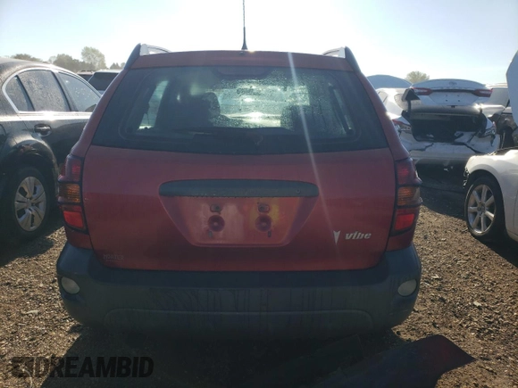 2006 Pontiac Vibe with VIN 5Y2SL658X6Z445819, listed as a Copart auction lot 69831034 with 0 mi miles and Salvage Title. Bid and sale history available at carsss.com. Image 6.