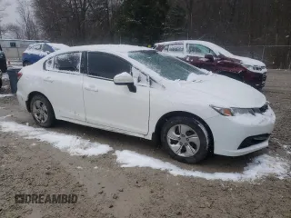 2015 Honda Civic Sedan LX with VIN 19XFB2F56FE263340, listed as a Copart auction lot 50523355 with 134,973 mi miles and Salvage Title. Bid and sale history available at carsss.com. Image 4.