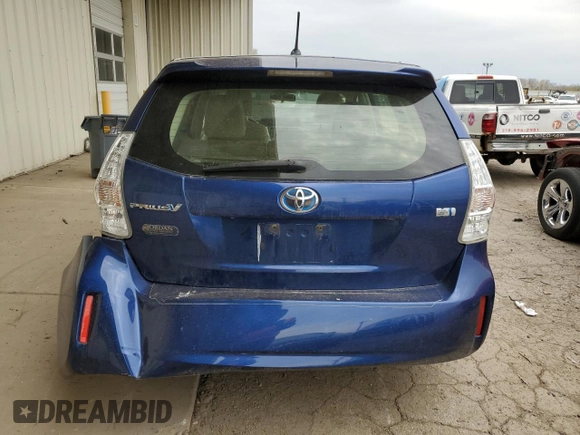 2012 Toyota Prius Two with VIN JTDZN3EU6C3130213, listed as a Copart auction lot 53680895 with Not Provided miles and Salvage Title. Bid and sale history available at DreamBid. Image 6.