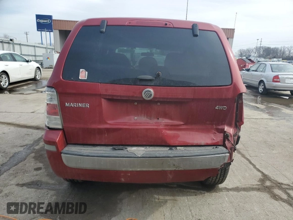 2009 Mercury Mariner with VIN 4M2CU91749KJ16038, listed as a Copart auction lot 46408835 with 138,758 mi miles and Salvage Title. Bid and sale history available at carsss.com. Image 6.