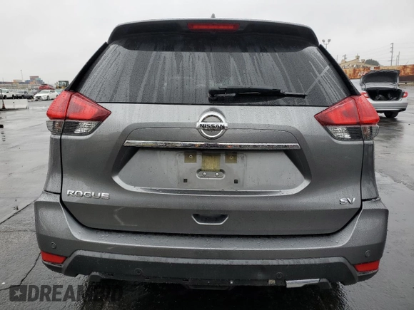 2020 Nissan Rogue SV with VIN JN8AT2MT0LW007628, listed as a Copart auction lot 44175505 with 81,579 mi miles and Salvage Title. Bid and sale history available at carsss.com. Image 6.
