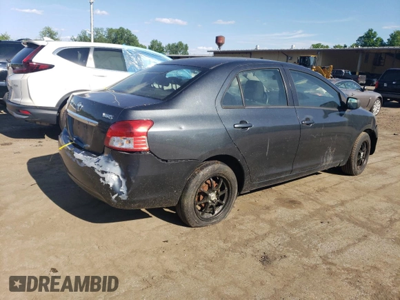 2010 Toyota Yaris with VIN JTDBT4K34A4076104, listed as a Copart auction lot 56981874 with 0 mi miles and Clean Title. Bid and sale history available at carsss.com. Image 3.