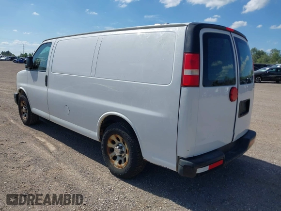 2014 Chevrolet Express Cargo with VIN 1GCSGAFX5E1152985, listed as a IAAI auction lot 42483478 with 208,518 mi miles and . Bid and sale history available at DreamBid. Image 3.