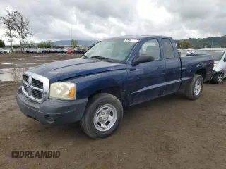 2007 Dodge Dakota ST with VIN 1D7HE22K47S117874, listed as a Copart auction lot 50552985 with 166,835 mi miles and Clean Title. Bid and sale history available at carsss.com. Image 1.