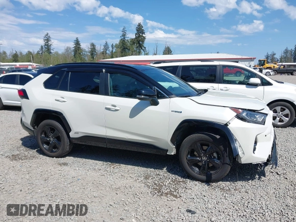 2021 Toyota RAV4 Hybrid XSE with VIN 4T3E6RFV9MU040817, listed as a IAAI auction lot 42182773 with 39,438 mi miles and . Bid and sale history available at DreamBid. Image 14.