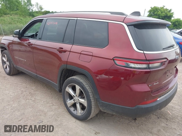 2021 Jeep Grand Cherokee Limited with VIN 1C4RJKBG1M8131407, listed as a IAAI auction lot 42545568 with 59,543 mi miles and . Bid and sale history available at DreamBid. Image 3.