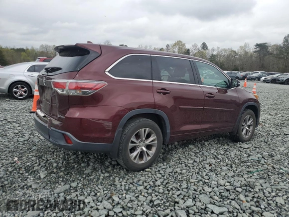 2015 Toyota Highlander LE z VIN 5TDBKRFH3FS214460, wystawiony jako Copart lot #51589305 z przebiegiem 129 918 mil mil oraz Szkoda całkowita • Salvage title. Historia ofert i sprzedaży dostępna na DreamBid. Obrazek 3.
