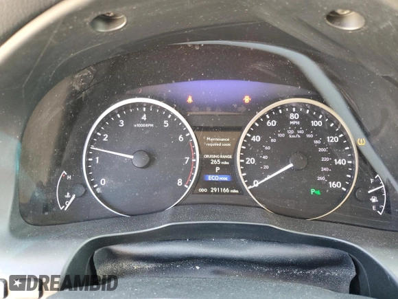 2013 Lexus ES 4dr Sdn with VIN JTHBK1GG5D2031314, listed as a Copart auction lot 47732305 with 291,166 mi miles and Salvage Title. Bid and sale history available at carsss.com. Image 9.