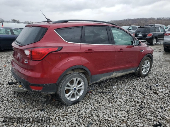2019 Ford Escape SEL with VIN 1FMCU9HD5KUA05506, listed as a Copart auction lot 47435185 with 201,827 mi miles and Salvage Title. Bid and sale history available at carsss.com. Image 3.