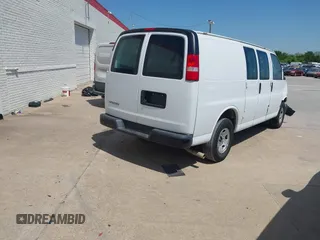 2019 Chevrolet Express Cargo Van with VIN 1GCWGAFP0K1163129, listed as a IAAI auction lot 41984551 with 50,069 mi miles. Bid and sale history available at carsss.com. Image 4.