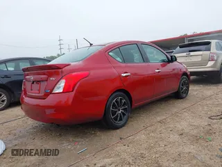 2014 Nissan Versa S with VIN 3N1CN7AP3EK458136, listed as a IAAI auction lot 41919414 with 116,628 mi miles. Bid and sale history available at carsss.com. Image 4.
