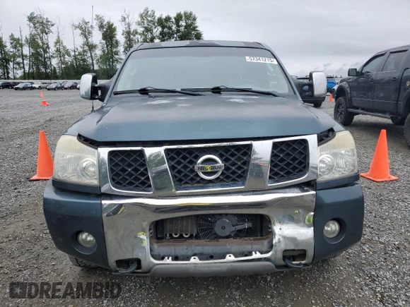2005 Nissan Titan SE with VIN 1N6AA06B05N548873, listed as a Copart auction lot 57341215 with 178,722 mi miles and Salvage title. Bid and sale history available at DreamBid. Image 5.