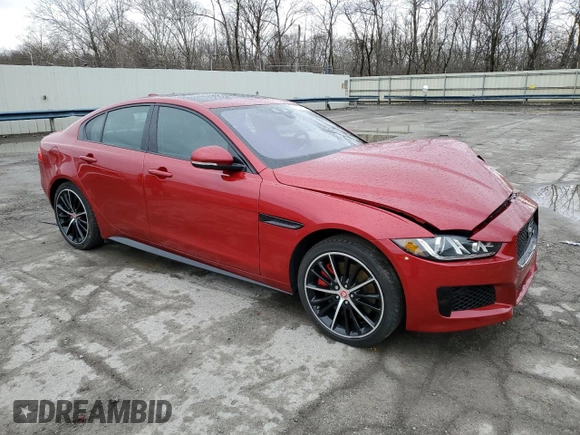 2018 Jaguar XE with VIN SAJAM4FV1JCP17642, listed as a Copart auction lot 45927863 with 25,324 mi miles and . Bid and sale history available at DreamBid. Image 4.