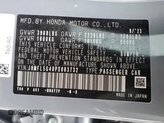 2023 Honda Civic Type R z VIN JHMFL5G40PX003732, wystawiony jako Copart lot #51764935 z przebiegiem 7040 mil mil oraz Szkody całkowita. Historia ofert i sprzedaży dostępna na DreamBid. Obrazek 15.