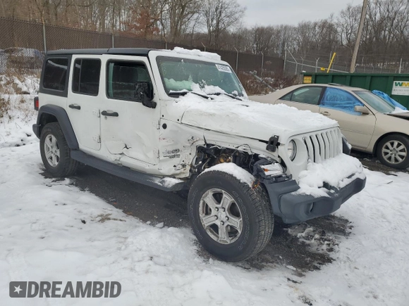 2020 Jeep Wrangler Unlimited Sport S z VIN 1C4HJXDG2LW196539, wystawiony jako Copart lot #41425095 z przebiegiem 57 993 mil mil oraz Szkoda całkowita • Salvage title. Historia ofert i sprzedaży dostępna na DreamBid. Obrazek 4.