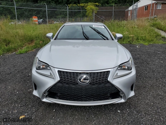 2015 Lexus RC 350 with VIN JTHSE5BC3F5003029, listed as a Copart auction lot 65398434 with 91,965 mi miles and Salvage Title. Bid and sale history available at carsss.com. Image 5.