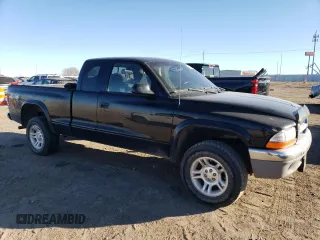 2004 Dodge Dakota SLT with VIN 1D7HG42N94S608873, listed as a Copart auction lot 83300874 with 119,539 mi miles and Salvage Title. Bid and sale history available at carsss.com. Image 4.