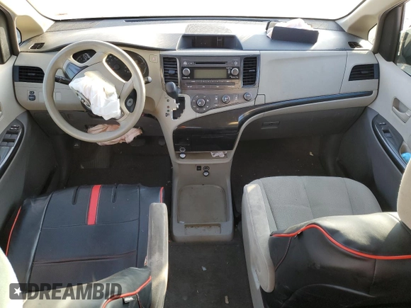 2012 Toyota Sienna with VIN 5TDKA3DCXCS012959, listed as a Copart auction lot 87316364 with Not Provided miles and Salvage Title. Bid and sale history available at DreamBid. Image 8.