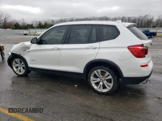 2016 BMW X3 xDrive28i with VIN 5UXWX9C58G0D63675, listed as a Copart auction lot 86893554 with 91,722 mi miles and Salvage Title. Bid and sale history available at carsss.com. Image 2.