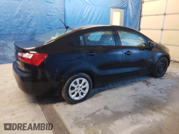 2013 Kia Rio LX with VIN KNADM4A31D6127488, listed as a Copart auction lot 51660205 with 77,357 mi miles and Salvage Title. Bid and sale history available at carsss.com. Image 3.