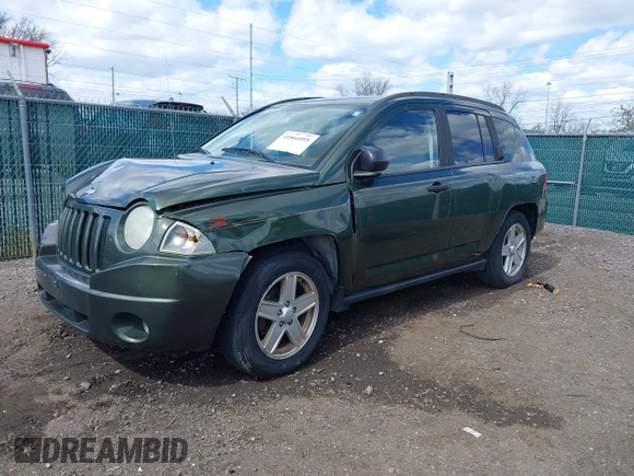 2007 Jeep Compass Sport with VIN 1J8FF47W17D585046, listed as a IAAI auction lot 41866995 with 148,196 mi miles. Bid and sale history available at carsss.com. Image 17.