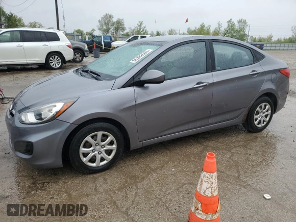 2014 Hyundai Accent GLS with VIN KMHCT4AE2EU649753, listed as a Copart auction lot 55332565 with 100,215 mi miles and Clean Title. Bid and sale history available at carsss.com. Image 1.