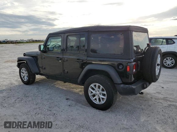 2023 Jeep Wrangler Sport S with VIN 1C4HJXDN9PW672113, listed as a Copart auction lot 75140904 with Not Provided miles and Non Repairable. Bid and sale history available at DreamBid. Image 2.