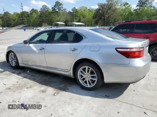 2007 Lexus LS 460 L with VIN JTHGL46F575005604, listed as a Copart auction lot 51103115 with 244,199 mi miles and Salvage Title. Bid and sale history available at DreamBid. Image 2.