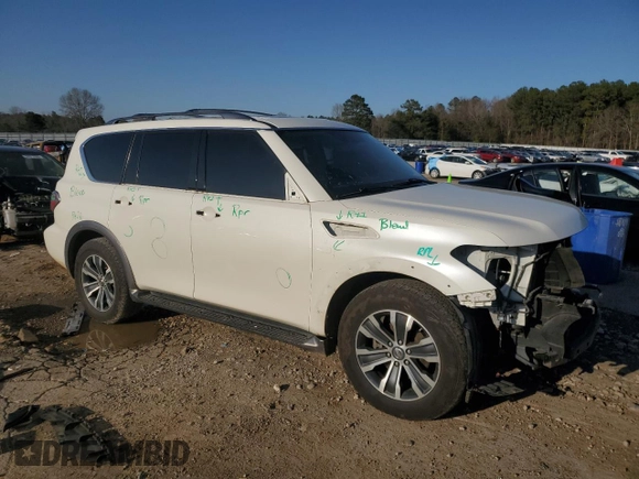 2019 Nissan Armada SL with VIN JN8AY2ND8KX009550, listed as a Copart auction lot 48514635 with 158,707 mi miles and Salvage Title. Bid and sale history available at carsss.com. Image 4.