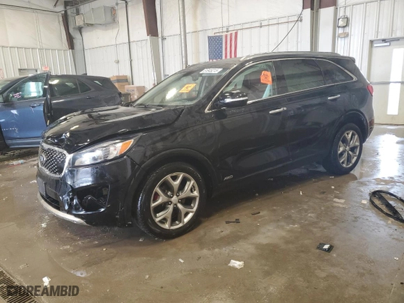 2017 Kia Sorento SX V6 with VIN 5XYPKDA57HG228433, listed as a Copart auction lot 51845215 with 94,636 mi miles and Non Repairable. Bid and sale history available at carsss.com. Image 1.