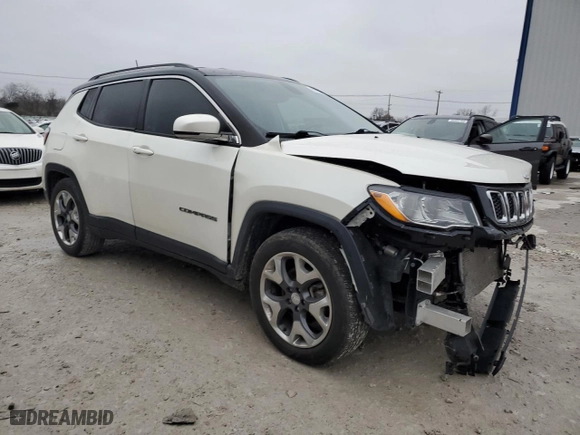 2020 Jeep Compass Limited with VIN 3C4NJCCB0LT165961, listed as a Copart auction lot 85121594 with 49,995 mi miles and Salvage Title. Bid and sale history available at carsss.com. Image 4.
