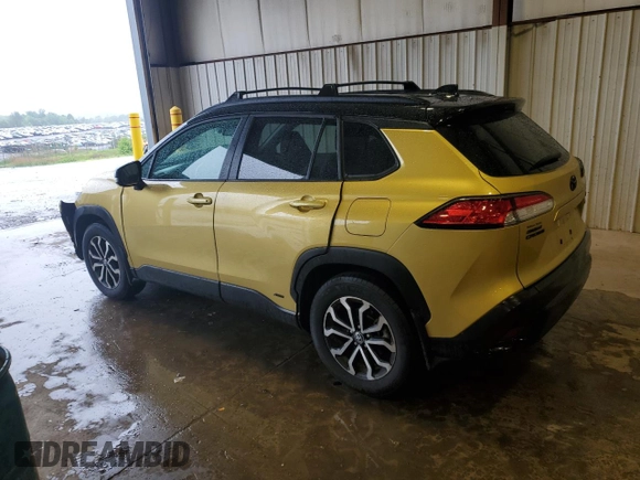 2023 Toyota Corolla Cross Hybrid S z VIN 7MUFBABGXPV016496, wystawiony jako Copart lot #58774335 z przebiegiem 25 902 mil mil oraz Szkoda całkowita • Salvage title. Historia ofert i sprzedaży dostępna na DreamBid. Obrazek 2.