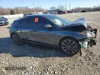 2019 Hyundai Veloster 2.0 Premium with VIN KMHTG6AF6KU012126, listed as a Copart auction lot 46351105 with 0 mi miles and Salvage Title. Bid and sale history available at carsss.com. Image 4.