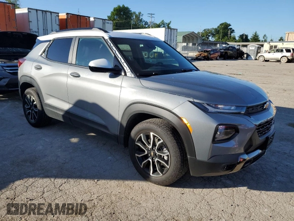 2023 Chevrolet TrailBlazer ACTIV with VIN KL79MVSL3PB142922, listed as a Copart auction lot 57646924 with 18,138 mi miles and Salvage Title. Bid and sale history available at DreamBid. Image 4.