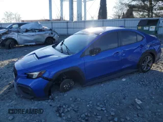 2022 Subaru WRX with VIN JF1VBAA67N9008162, listed as a Copart auction lot 45800615 with 56,003 mi miles and Salvage Title. Bid and sale history available at carsss.com. Image 1.