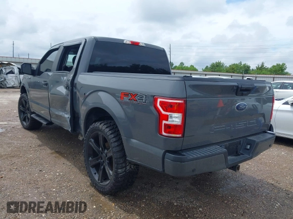 2020 Ford F-150 XL with VIN 1FTEW1EP2LFC53466, listed as a IAAI auction lot 40228156 with 101,101 mi miles. Bid and sale history available at carsss.com. Image 3.