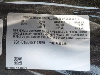 2011 Chevrolet Camaro 2LT с VIN 2G1FC1ED5B9122079, выставлен на аукционе IAAI как лот 42407944 с пробегом 68 581 миль миль и . История ставок и продаж доступна на DreamBid. Изображение 9.