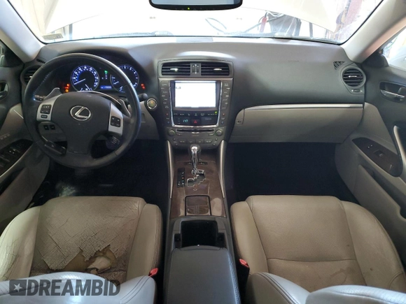 2012 Lexus IS 350 with VIN JTHCE5C2XC5002532, listed as a Copart auction lot 44149565 with 173,333 mi miles and Salvage title. Bid and sale history available at DreamBid. Image 8.