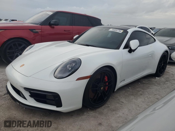 2022 Porsche 911 Carrera S with VIN WP0AB2A90NS221598, listed as a Copart auction lot 76089734 with 0 mi miles and Non Repairable. Bid and sale history available at carsss.com. Image 1.