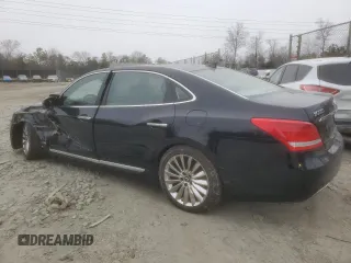 2014 Hyundai Equus Ultimate with VIN KMHGH4JH3EU076035, listed as a Copart auction lot 46129025 with 41,083 mi miles and Salvage title. Bid and sale history available at DreamBid. Image 2.