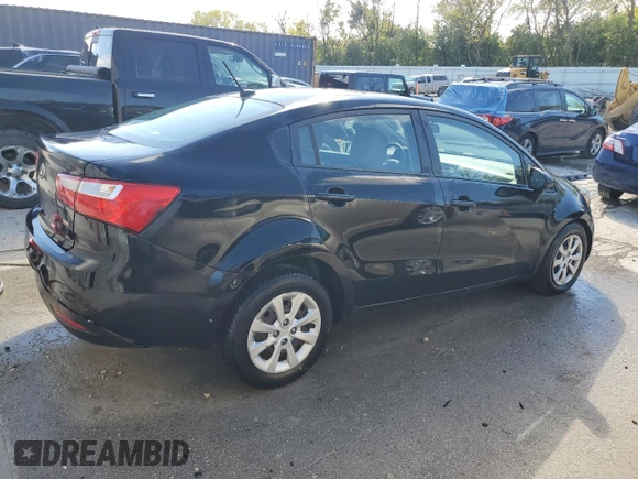 2014 Kia Rio LX with VIN KNADM4A35E6403608, listed as a Copart auction lot 72610344 with 114,585 mi miles and Non Repairable. Bid and sale history available at DreamBid. Image 3.